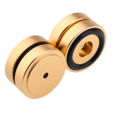 Maxbell 4 Pack Aluminum Speaker Spike Shockproof 40x10mm Isolation Feet Stand Cone Pad Turntable Amplifier CD DAC Recorder Gold - Aladdin Shoppers