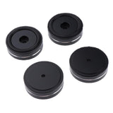 Maxbell 4 Pack Aluminum Speaker Spike Shockproof 50x15mm Isolation Feet Stand Cone Pad Turntable Amplifier CD DAC Recorder Black - Aladdin Shoppers