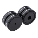 Maxbell 4 Pack Aluminum Speaker Spike Shockproof 50x15mm Isolation Feet Stand Cone Pad Turntable Amplifier CD DAC Recorder Black - Aladdin Shoppers