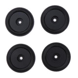 Maxbell 4 Pack Aluminum Speaker Spike Shockproof 50x15mm Isolation Feet Stand Cone Pad Turntable Amplifier CD DAC Recorder Black - Aladdin Shoppers