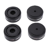 Maxbell 4 Pack Aluminum Speaker Spike Shockproof 14x15mm Isolation Feet Stand Cone Pad Turntable Amplifier CD DAC Recorder Black - Aladdin Shoppers