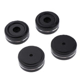 Maxbell 4 Pack Aluminum Speaker Spike Shockproof 14x15mm Isolation Feet Stand Cone Pad Turntable Amplifier CD DAC Recorder Black - Aladdin Shoppers