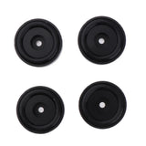 Maxbell 4 Pack Aluminum Speaker Spike Shockproof 14x15mm Isolation Feet Stand Cone Pad Turntable Amplifier CD DAC Recorder Black - Aladdin Shoppers