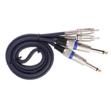 Maxbell Audio Cable Dual 1/4'' 6.35mm To Dual RCA Phono For Mixer Amplifier 1m - Aladdin Shoppers
