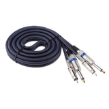 Maxbell Audio Cable Dual 1/4'' 6.35mm To Dual RCA Phono For Mixer Amplifier 2m - Aladdin Shoppers