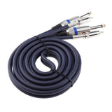 Maxbell Audio Cable Dual 1/4'' 6.35mm To Dual RCA Phono For Mixer Amplifier 2m - Aladdin Shoppers