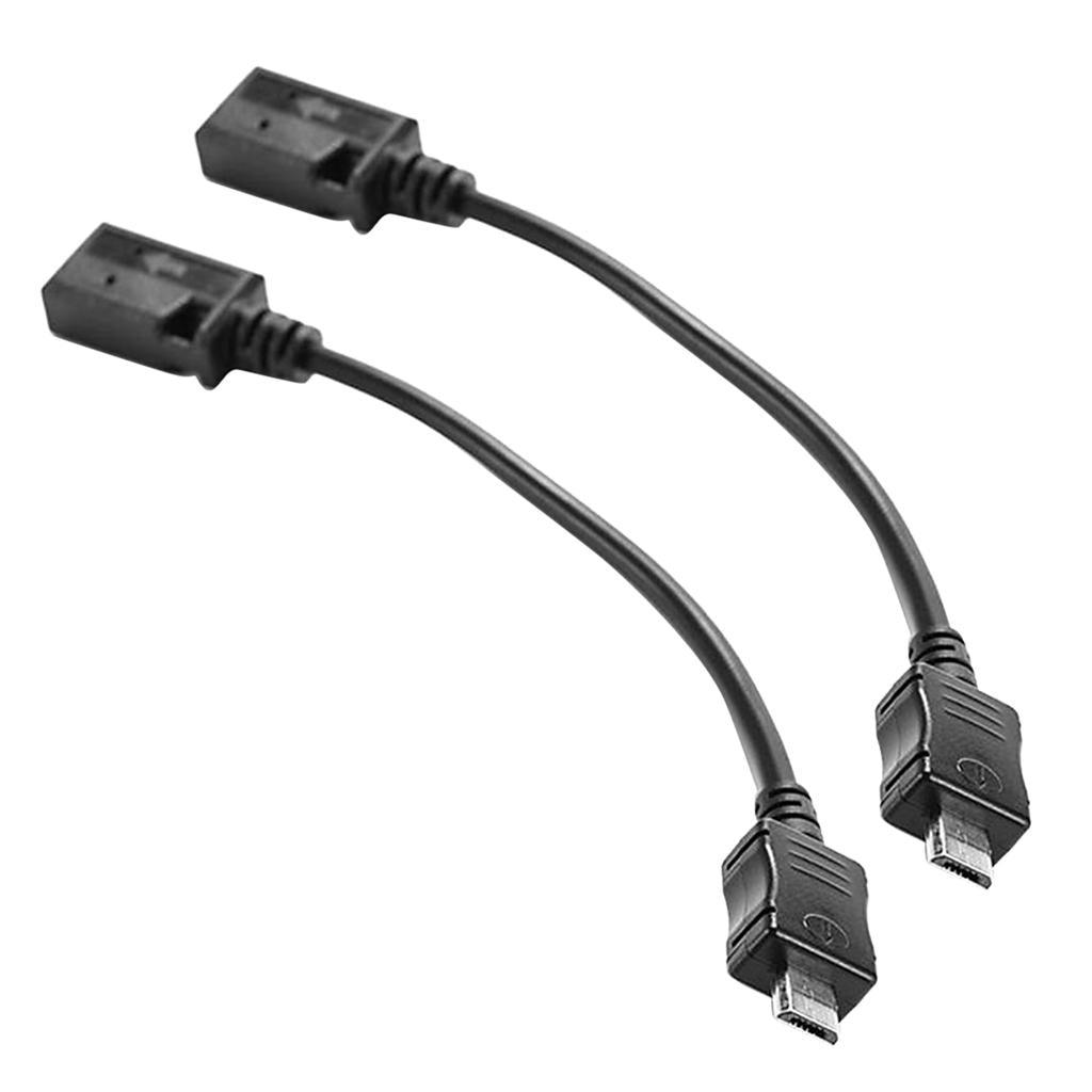 Maxbell Maxbell 2Pcs Micro USB Male to Mini USB 5Pin Converter OTG Adapter Cable Line 10cm