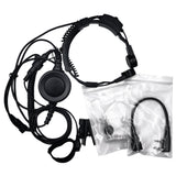 Maxbell PTT Throat MIC Covert Acoustic Tube Earpiece Headset for Tk-3206/3207/3102 - Aladdin Shoppers