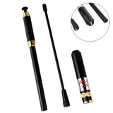 Maxbell Dual Band VHF/UHF Telescopic Antenna BNC Male 144/430MHz for IC V8/V80/V82 - Aladdin Shoppers