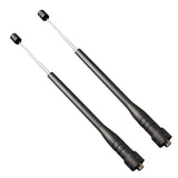 Maxbell 2Pieces 16-Inch Retractable VHF/UHF (144/430Mhz) Dual Band Antenna SMA-Female Compatible with Baofeng Uv-5r Uv-82 F8hp