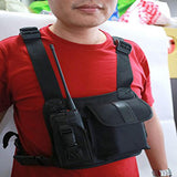 Maxbell Radio Chest Harness Chest Front Pack Pouch Holster Vest Rig for Two Way Radio Walkie Talkie - Aladdin Shoppers