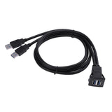 10pcs USB3.0 Male to Female Car Auto Dashboard Flush Mount Adapter Cable