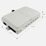 Maxbell Maxbell 6 Core FTTH Fiber Optic Distribution Box, ABS Outdoor FTTH Terminal Box