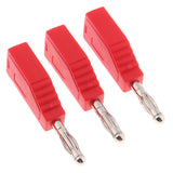 Maxbell 5Pieces 4mm Banana Plug For Test Probes Instrument Meter Connector Red - Aladdin Shoppers
