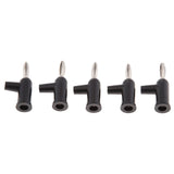 Maxbell 5Pieces Double Insert Copper Banana jack Socket 4mm Banana Plug Connector Black - Aladdin Shoppers