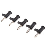 Maxbell 5Pieces Double Insert Copper Banana jack Socket 4mm Banana Plug Connector Black - Aladdin Shoppers