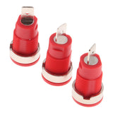 Maxbell 5pcs 4mm Banana Jack Panel Mount Binding Post Socket Terminal Connector 1000V 32A, Red - Aladdin Shoppers