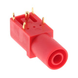 Maxbell Nickel Plated Banana Female Jack Panel Mount Socket Adapter for 4mm Banana Plugs 1000V, Red - Aladdin Shoppers