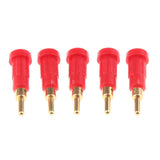 Maxbell 5pcs 2mm Banana Jack Panel Mount Binding Post Socket Terminal Connector 30V-60V 10A (Red) - Aladdin Shoppers