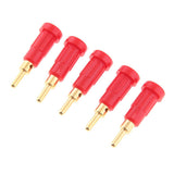 Maxbell 5pcs 2mm Banana Jack Panel Mount Binding Post Socket Terminal Connector 30V-60V 10A (Red) - Aladdin Shoppers