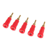 Maxbell 5pcs 2mm Banana Jack Panel Mount Binding Post Socket Terminal Connector 30V-60V 10A (Red) - Aladdin Shoppers