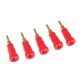 Maxbell 5pcs 2mm Banana Jack Panel Mount Binding Post Socket Terminal Connector 30V-60V 10A (Red) - Aladdin Shoppers