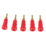 Maxbell 5pcs 2mm Banana Jack Panel Mount Binding Post Socket Terminal Connector 30V-60V 10A (Red) - Aladdin Shoppers