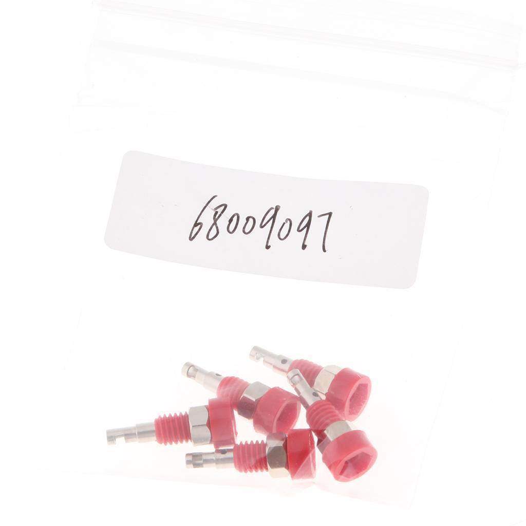 Maxbell Maxbell 5pcs 2mm Banana Jack Panel Mount Binding Post Socket Terminal Connector (30V-60V 10A Red)