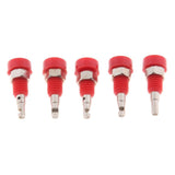 Maxbell 5pcs 2mm Banana Jack Panel Mount Binding Post Socket Terminal Connector (30V-60V 10A Red) - Aladdin Shoppers