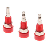 Maxbell 5pcs 2mm Banana Jack Panel Mount Binding Post Socket Terminal Connector (30V-60V 10A Red) - Aladdin Shoppers