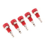 Maxbell 5pcs 2mm Banana Jack Panel Mount Binding Post Socket Terminal Connector (30V-60V 10A Red) - Aladdin Shoppers