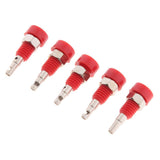 Maxbell 5pcs 2mm Banana Jack Panel Mount Binding Post Socket Terminal Connector (30V-60V 10A Red) - Aladdin Shoppers