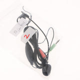 Maxbell Dual 3.5mm Plug Monaural Earhook Hanging Headset, Hands-Free Call Center Headphone with Noise Canceling Mic - Aladdin Shoppers