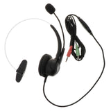 Maxbell Professional Telephone Headset Clear Voice Noise Cancellation Customer Service Wired Head-Mounted Monaural 3.5mm Headphone Jack for Call Center - Aladdin Shoppers