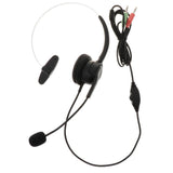 Maxbell Professional Telephone Headset Clear Voice Noise Cancellation Customer Service Wired Head-Mounted Monaural 3.5mm Headphone Jack for Call Center - Aladdin Shoppers