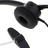 Maxbell Professional Telephone Headset Clear Voice Noise Cancellation Customer Service Wired Head-Mounted Monaural 3.5mm Headphone Jack for Call Center - Aladdin Shoppers