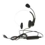 Maxbell USB Headset Call Center Noise Cancelling Corded Monaural Headset Headphone with Mic Microphone Volume Control and Mute Switch For Chat Webinar