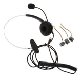 Maxbell Professional Telephone Headset Clear Voice Noise Cancellation Customer Service Wired Head-Mounted Headphone RJ9 Earphone Jack for Call Center - Black - Aladdin Shoppers