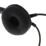 Maxbell Professional Telephone Headset Clear Voice Noise Cancellation Customer Service Wired Head-Mounted Headphone RJ9 Earphone Jack for Call Center - Black - Aladdin Shoppers