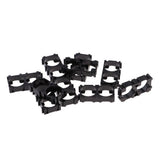Maxbell 10pcs 18650 Battery Cell Spacer Radiating Shell Plastic Heat Black Holder - Aladdin Shoppers