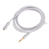 3.5mm Extension Audio Male To Female Headphone Cable White 2meter - Aladdin Shoppers