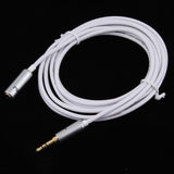 3.5mm Extension Audio Male To Female Headphone Cable White 2meter - Aladdin Shoppers