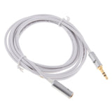 3.5mm Extension Audio Male To Female Headphone Cable White 2meter - Aladdin Shoppers