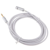 3.5mm Extension Audio Male To Female Headphone Cable White 2meter - Aladdin Shoppers