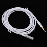 3.5mm Extension Audio Male To Female Headphone Cable White 2meter - Aladdin Shoppers