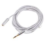 3.5mm Extension Audio Male To Female Headphone Cable White 3meter - Aladdin Shoppers