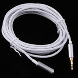 3.5mm Extension Audio Male To Female Headphone Cable White 3meter - Aladdin Shoppers