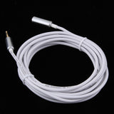 3.5mm Extension Audio Male To Female Headphone Cable White 3meter - Aladdin Shoppers