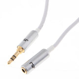 3.5mm Extension Audio Male To Female Headphone Cable White 3meter - Aladdin Shoppers