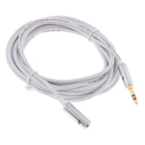 3.5mm Extension Audio Male To Female Headphone Cable White 3meter - Aladdin Shoppers